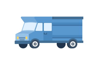 Paket teslimatı konsepti. Lojistik, kurye servisi, paket teslimatı, nakliye ve e-ticaret dağıtımı için vektör illüstrasyonu.