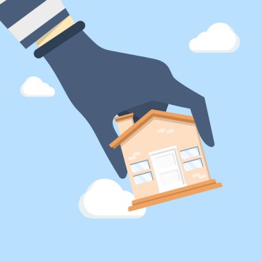 Siyah eldivenli hırsızların düz vektör çizimi. Ev hırsızlığı, hırsızlık ve soygun konsepti. Hırsız evine zorla giriyor..