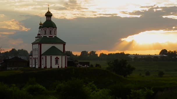 Suzdal. Biserica lui Ilie Profetul . — Videoclip de stoc