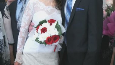 Gelin ve damat Konuklar ile stand