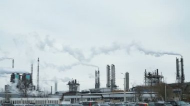 Büyük bir bitki piposunu bir beyaz duman