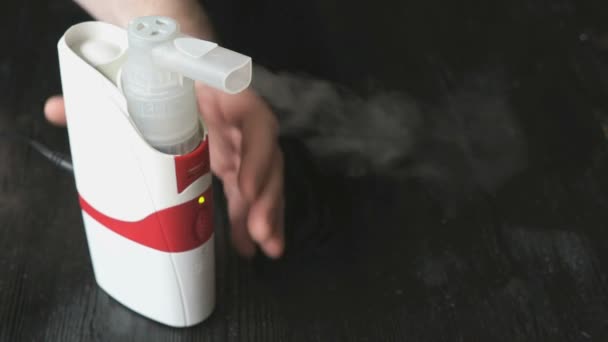 Profesyonel inhaler ultrasonik Nebulizatör — Stok video