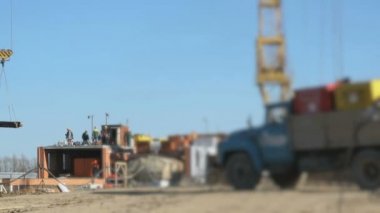 İşçi iş açık havada binanın İnşaat