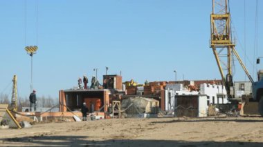 İşçi iş açık havada binanın İnşaat