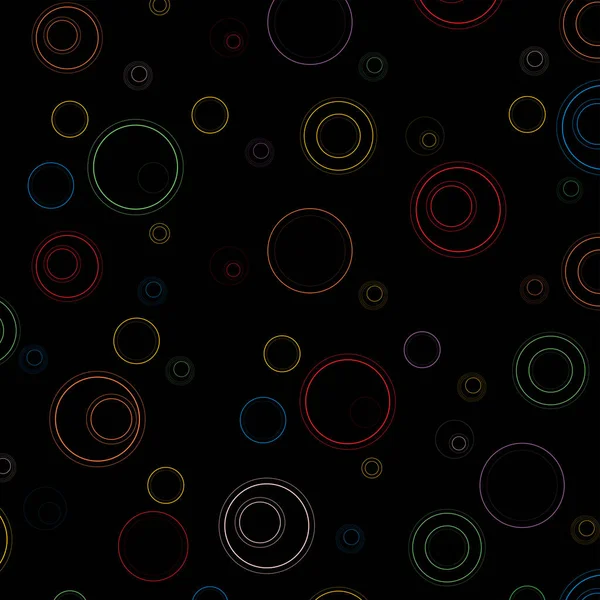 Cercles Simples Motif Géométrique Sans Couture — Image vectorielle