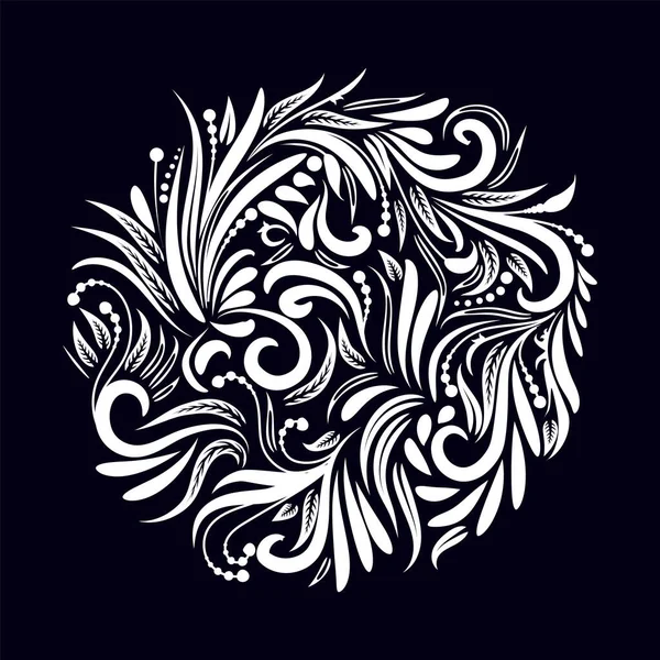 Etnik altın folyo yüzük, çelenk sembolü dövme tasarımı. Baskı için, posterler için. Vektör illüstrasyonu