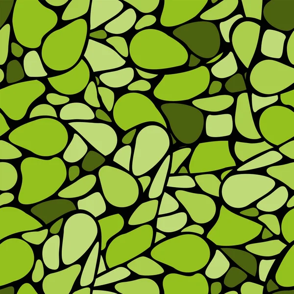 Nahtlose Abstrakte Muster Grüne Steine Zur Dekoration — Stockvektor