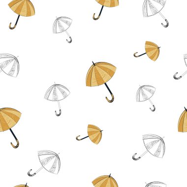 desensiz şemsiye sarı siyah beyaz iz