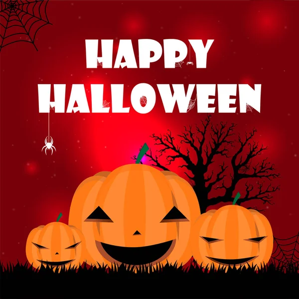 Halloween Banner Flyer Ontwerp Template Bieden Partij Horror — Stockvector