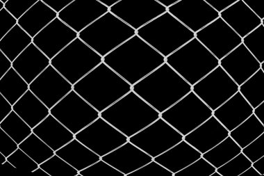 Siyah arka plan üzerine gönderilir metal kafes bezi