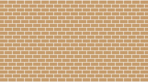 Vector beige (light brown) brick wall — Stock Vector