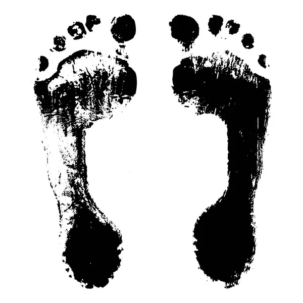 Отпечатки Ног Ребенка Отпечаток Ног Мальчика Текстура Векторная Иллюстрация — стоковый вектор