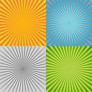 Sunburst arka plan ayarlamak