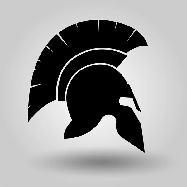 Spartan Helmet silhouette — Stock Vector