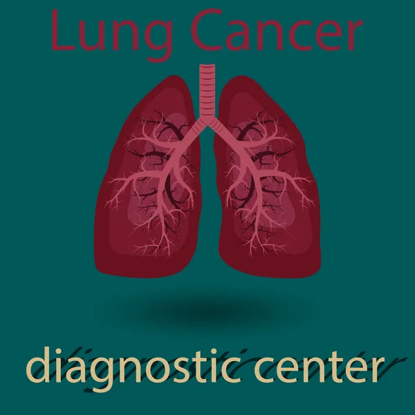 Emblema polmonare umano — Vettoriale Stock