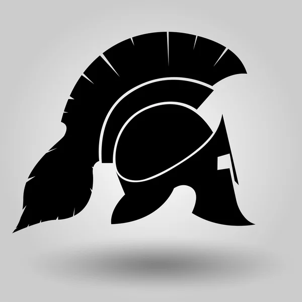 Spartans Helmets silhouette — Stock Vector