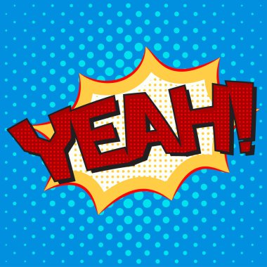 Pop Art konuşma balonu