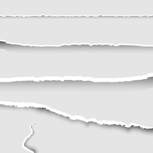 разорванный набор бумаги
