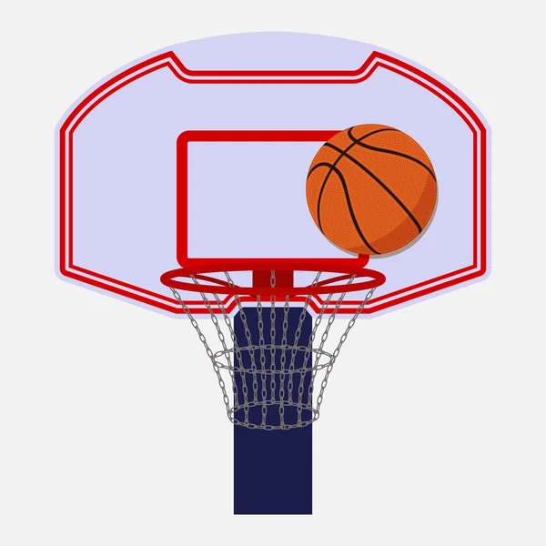 Ταμπλό μπάσκετ απομονωμένες — Διανυσματικό Αρχείο