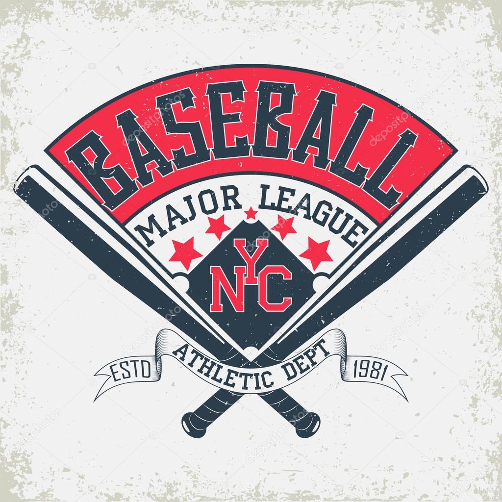 Vintage t-shirt graphic design,  grange print stamp, baseball typography emblem, sports logo Creative design, Vector