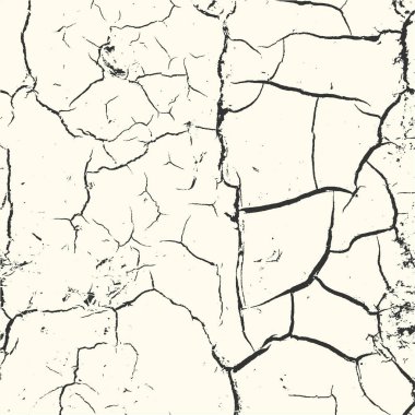 Grunge dokusu, hasarlı, eski, beton ve diğerleri, damlalı boya dokusu damlaları, kirli kumlu damga, kuru toprak, grunge, çizikler ve beyaz arka planda hasar izleri, vektör