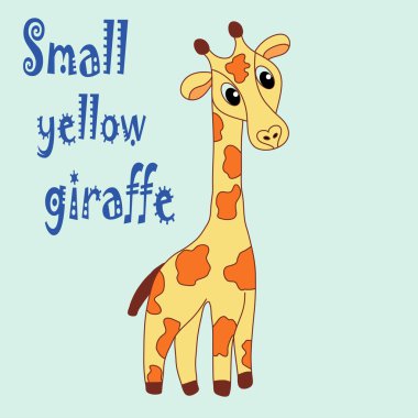 zhirafe elle çizilmiş