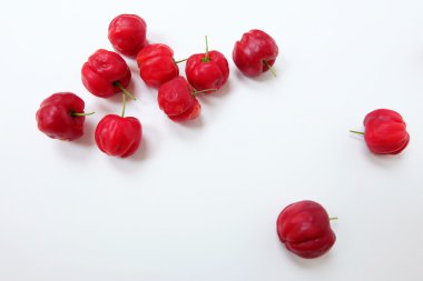 tatlı Prunus Avium uzay arka plan