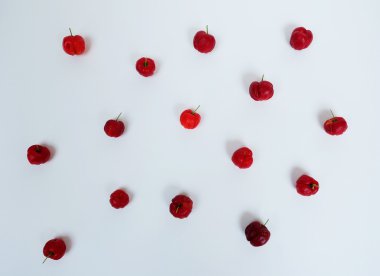 tatlı Prunus Avium uzay arka plan