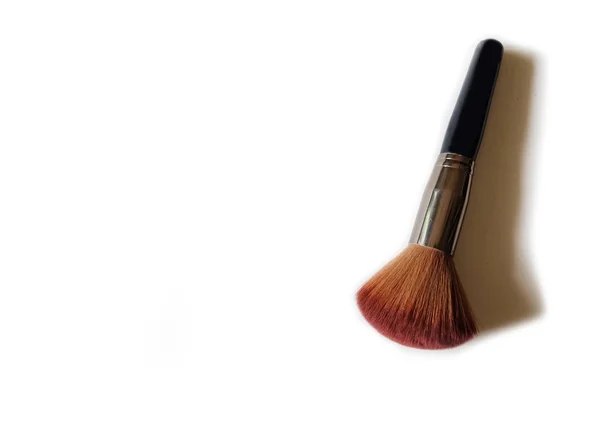 Make-up borstel en poeder — Stockfoto