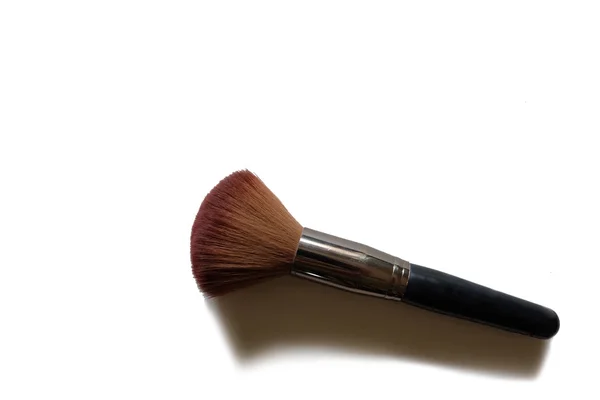 Cepillo de maquillaje y polvo —  Fotos de Stock