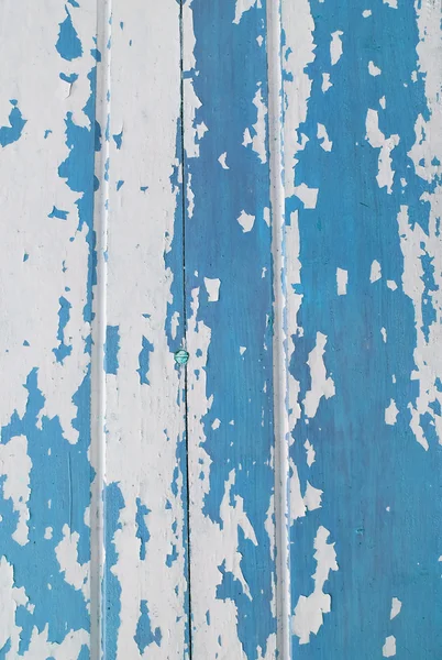 Modrá barva dřeva se odlupuje tapety — Stock fotografie