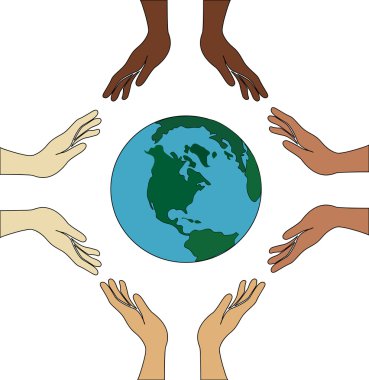 Dünyanın tüm el ele tutuşur