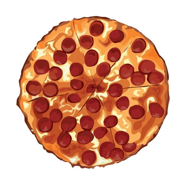 The pizza symbol icon vector — Stock Vector