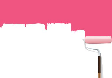 Fırça boya duvar vektör