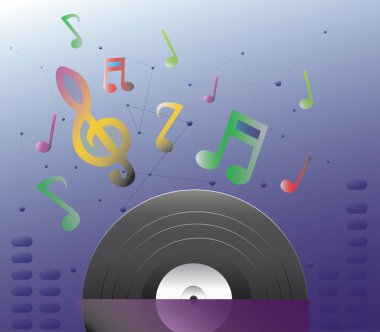 kayıt ve Not vektör ile boş kapak