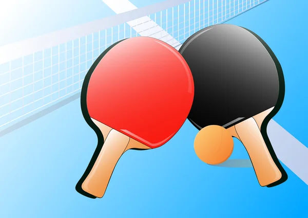 乒乓球工具背景 — 图库矢量图片