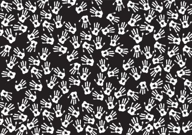 Siyah ve beyaz el yazdırma arka plan