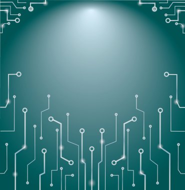 Soyut teknolojik satırları sanat altyapı