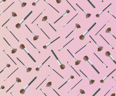 Makyaj fırçaları, makyaj araçlar arka plan