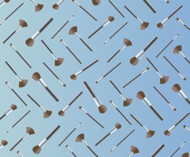 Makyaj fırçaları, makyaj araçlar arka plan