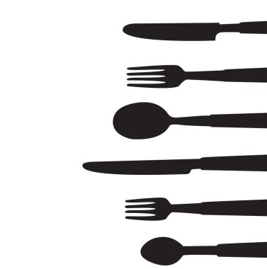 akşam yemeği araçları ve uzay sanat vektör