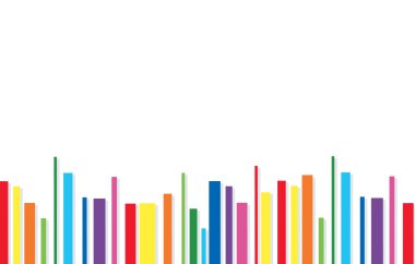 Gökkuşağı hat sanat arka plan vektör