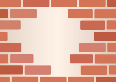 Duvar tuğla ve uzay arka plan