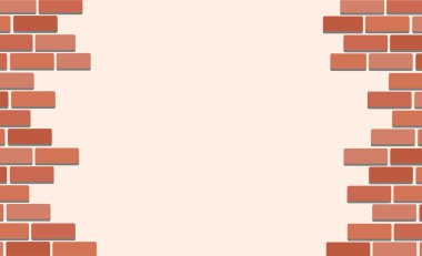 Duvar tuğla ve uzay arka plan