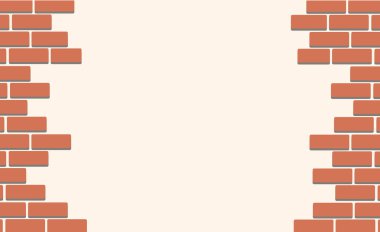 Duvar tuğla ve uzay arka plan