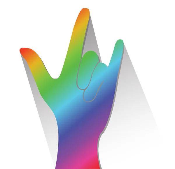 虹の手愛の符号ベクトル — ストックベクタ