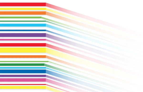 Rainbow linje abstrakt konst bakgrund vektor — Stock vektor