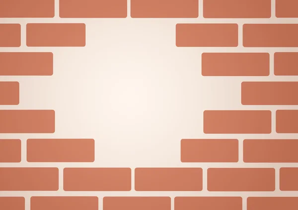 Wall of bricks and space background — Stock Vector