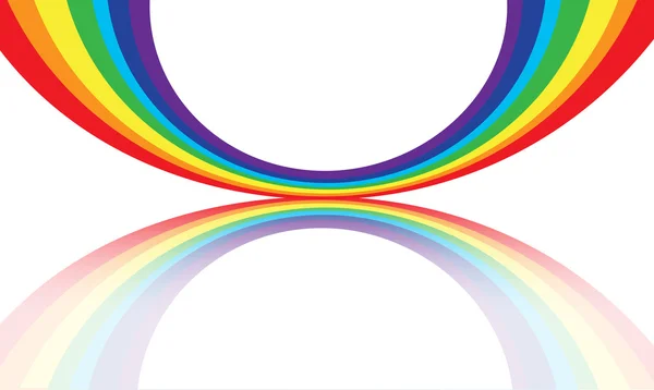 背景に抽象的な虹波 — ストックベクタ