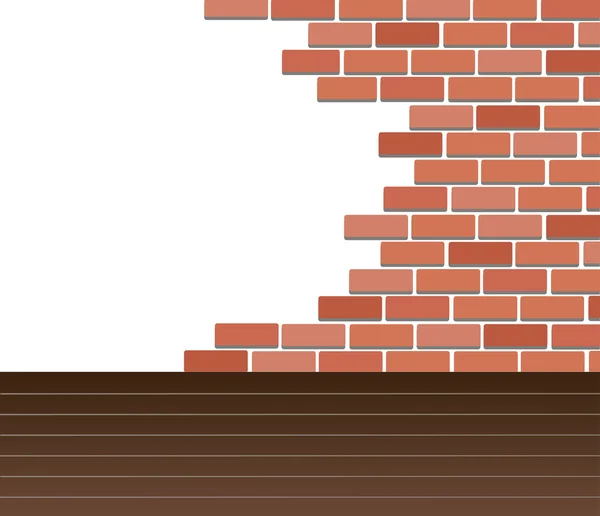 Wall of bricks and space background art vector — Stock Vector